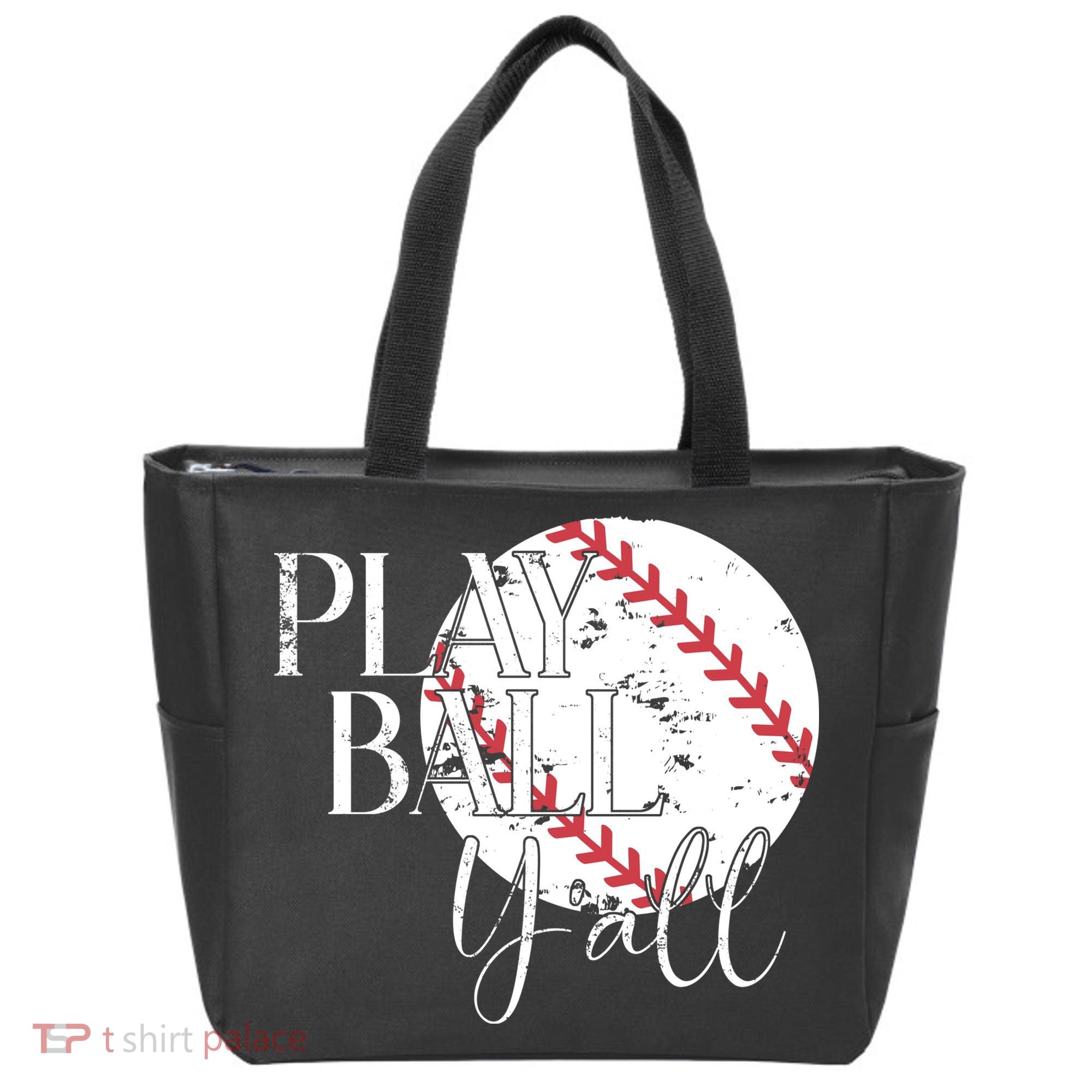 Play Ball Yall Baseball Sport Lover Tote Bag