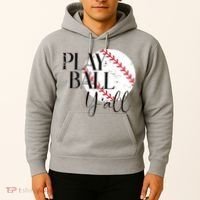 Play Ball Yall Baseball Sport Lover Hoodie thumb 2