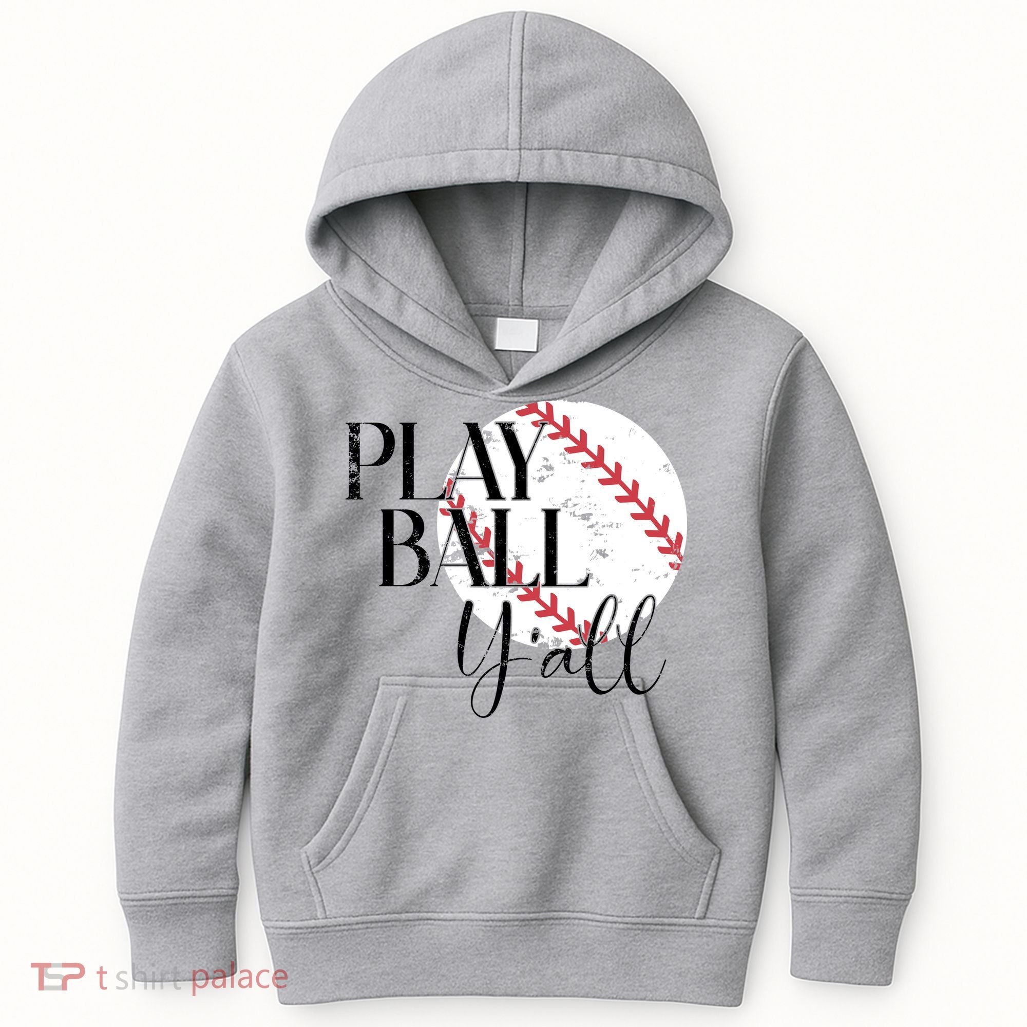 Play Ball Yall Baseball Sport Lover Kids Hoodie