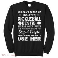 PICKLEBALL Bestie You Can’t Scare Me Sweatshirt thumb 0