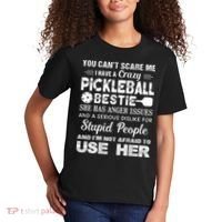 PICKLEBALL Bestie You Can’t Scare Me Kids T-Shirt thumb 2
