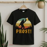 Prost! Bigfoot Yeti Drinking Beer German Oktoberfest T-Shirt thumb 2