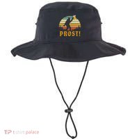 Prost! Bigfoot Yeti Drinking Beer German Oktoberfest Bucket Hat thumb 0