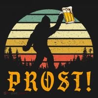 Prost! Bigfoot Yeti Drinking Beer German Oktoberfest Polo thumb 3