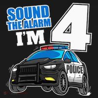Police Car 4th Birthday Boy 4 Cop Policeman Officer Four Kids Long Sleeve Shirt thumb 2