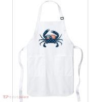 Patriotic Crab 4th Of July Usa Crustacean Seafood Crabbing Apron thumb 0