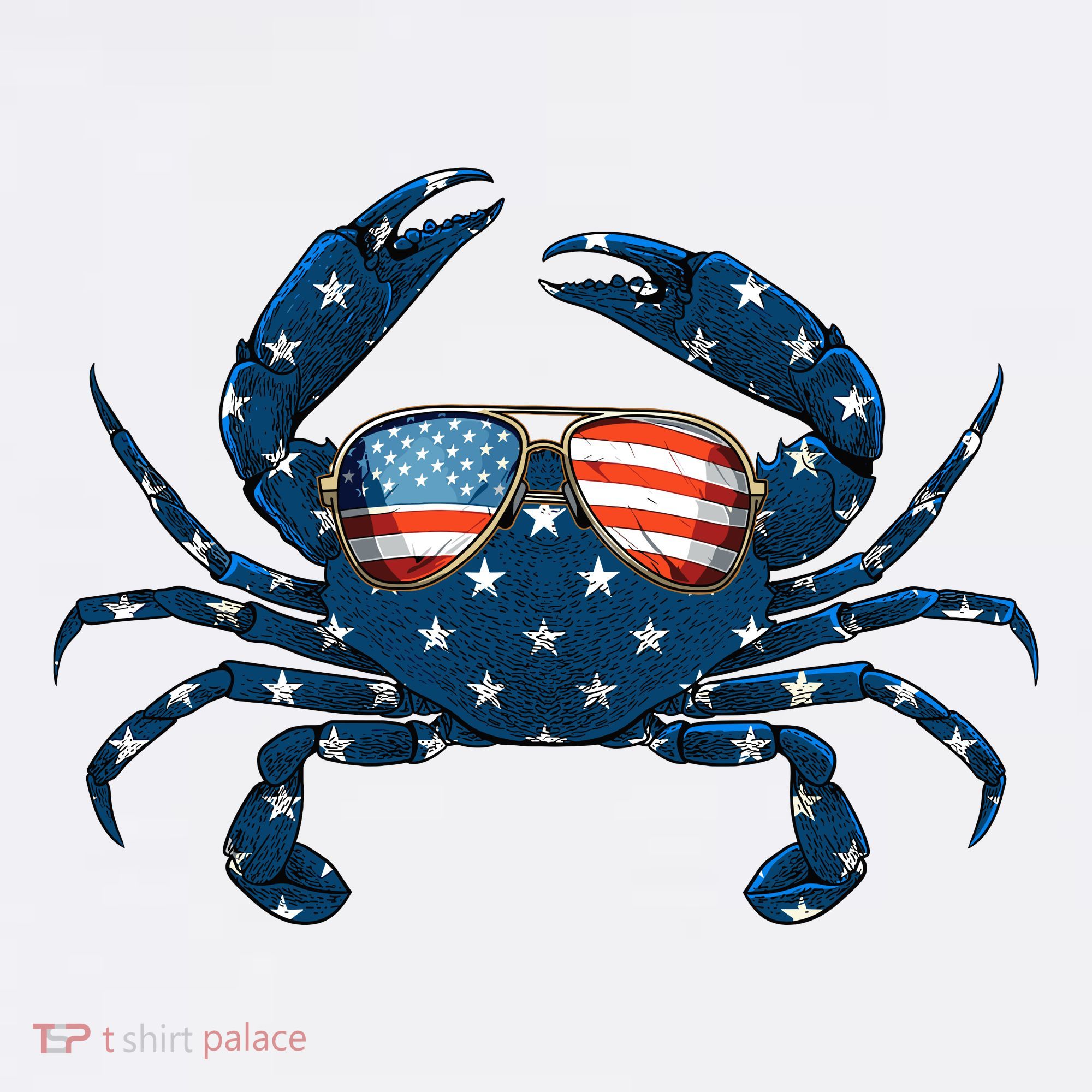 Patriotic Crab 4th Of July Usa Crustacean Seafood Crabbing Beanie