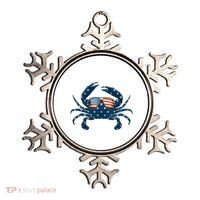 Patriotic Crab 4th Of July Usa Crustacean Seafood Crabbing Ornament thumb 0