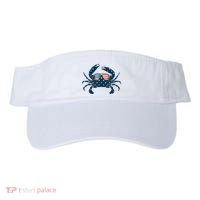 Patriotic Crab 4th Of July Usa Crustacean Seafood Crabbing Visor thumb 0