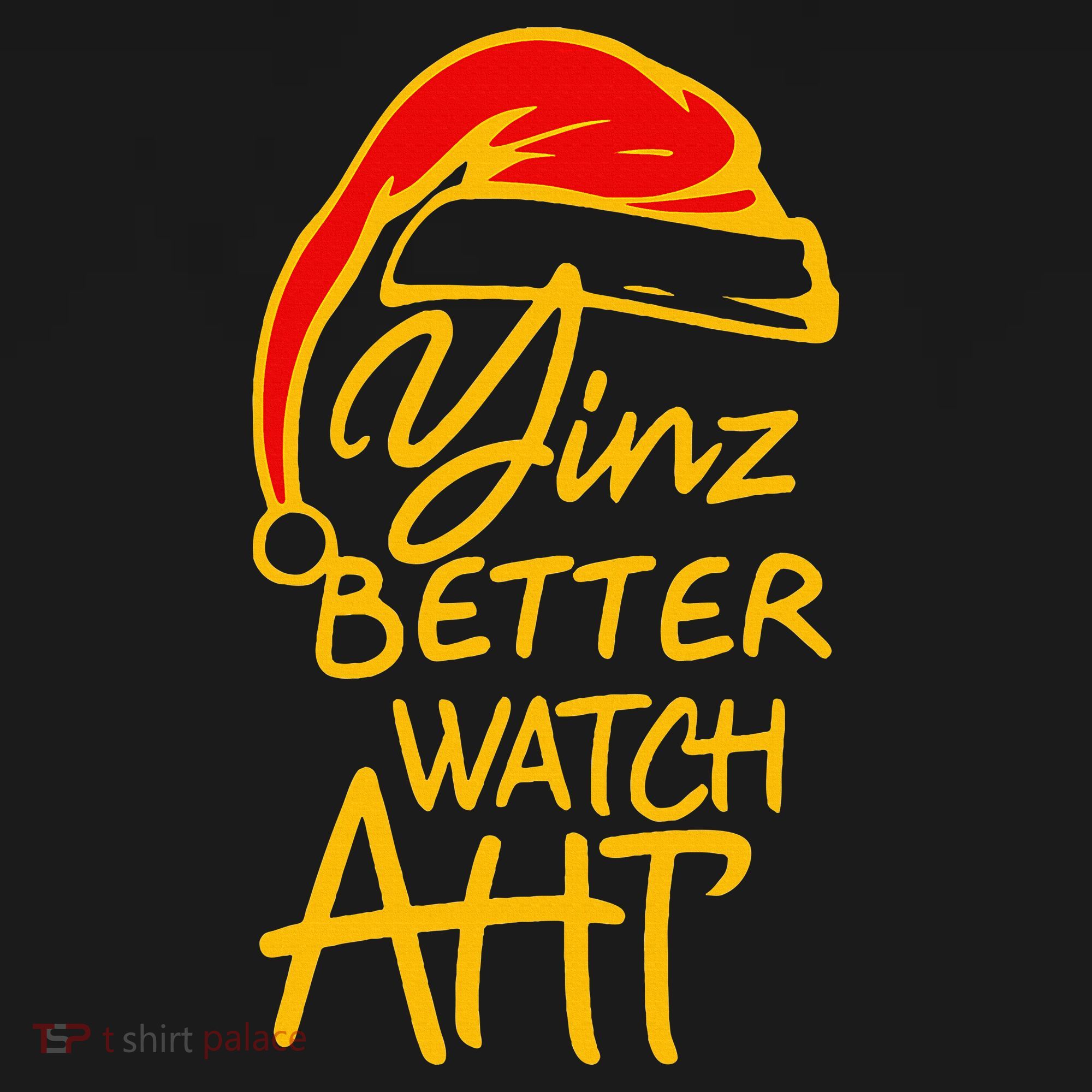 Pittsburgh Christmas 412 Yinzer Santa Yinz Better Watch Aht Coaster
