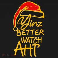 Pittsburgh Christmas 412 Yinzer Santa Yinz Better Watch Aht Baby Bodysuit thumb 2