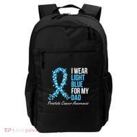 Prostate Cancer Awareness I Wear Light Blue For My Dad Cool Gift Backpack thumb 0