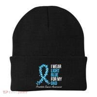 Prostate Cancer Awareness I Wear Light Blue For My Dad Cool Gift Beanie thumb 0