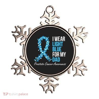 Prostate Cancer Awareness I Wear Light Blue For My Dad Cool Gift Ornament