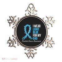 Prostate Cancer Awareness I Wear Light Blue For My Dad Cool Gift Ornament thumb 0