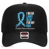 Prostate Cancer Awareness I Wear Light Blue For My Dad Cool Gift Hat thumb 0