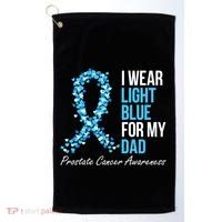 Prostate Cancer Awareness I Wear Light Blue For My Dad Cool Gift Golf Towel thumb 0