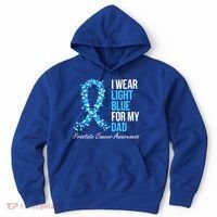 Prostate Cancer Awareness I Wear Light Blue For My Dad Cool Gift Hoodie thumb 0