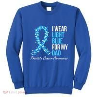 Prostate Cancer Awareness I Wear Light Blue For My Dad Cool Gift Sweatshirt thumb 0
