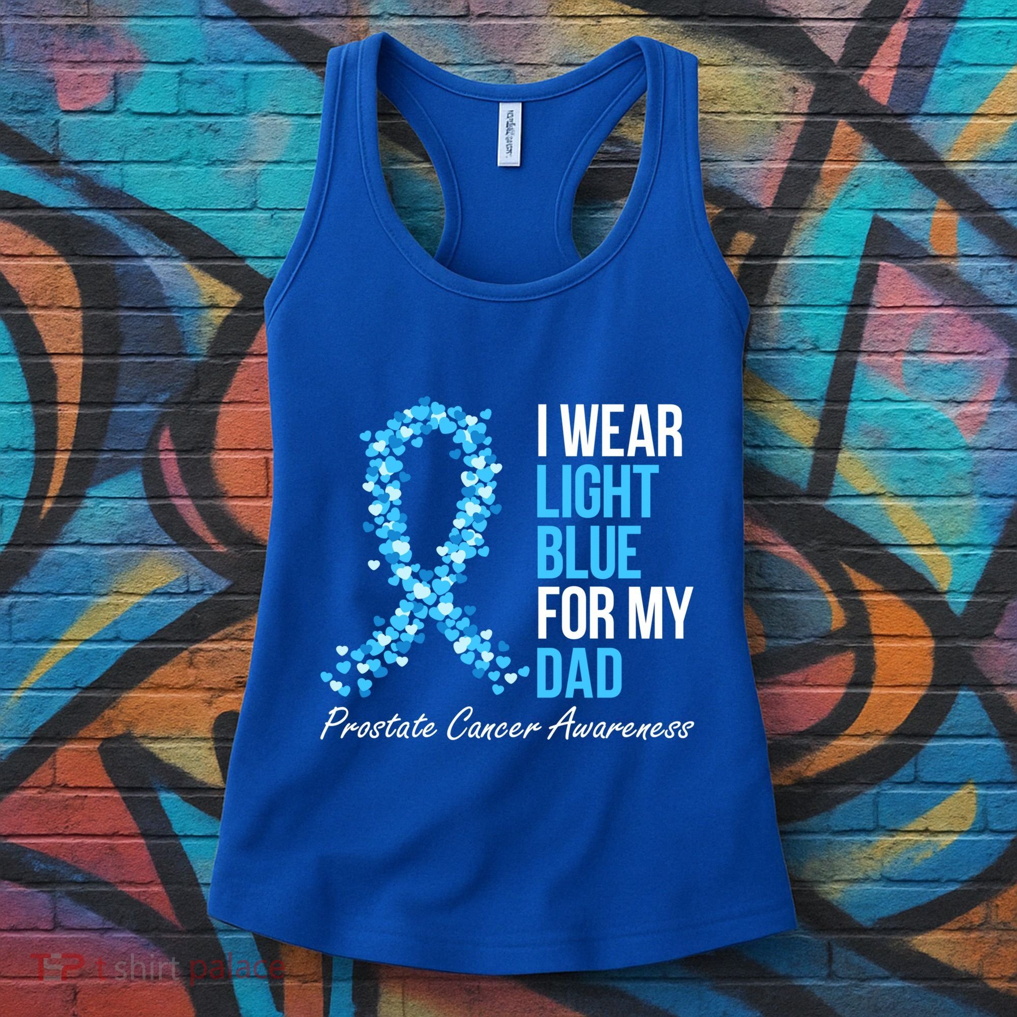 Prostate Cancer Awareness I Wear Light Blue For My Dad Cool Gift Women's Tank Top