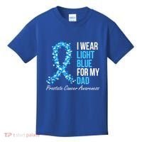 Prostate Cancer Awareness I Wear Light Blue For My Dad Cool Gift Kids T-Shirt thumb 0