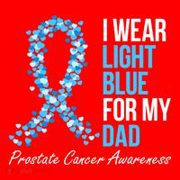 Prostate Cancer Awareness I Wear Light Blue For My Dad Cool Gift Santa Hat thumb 1