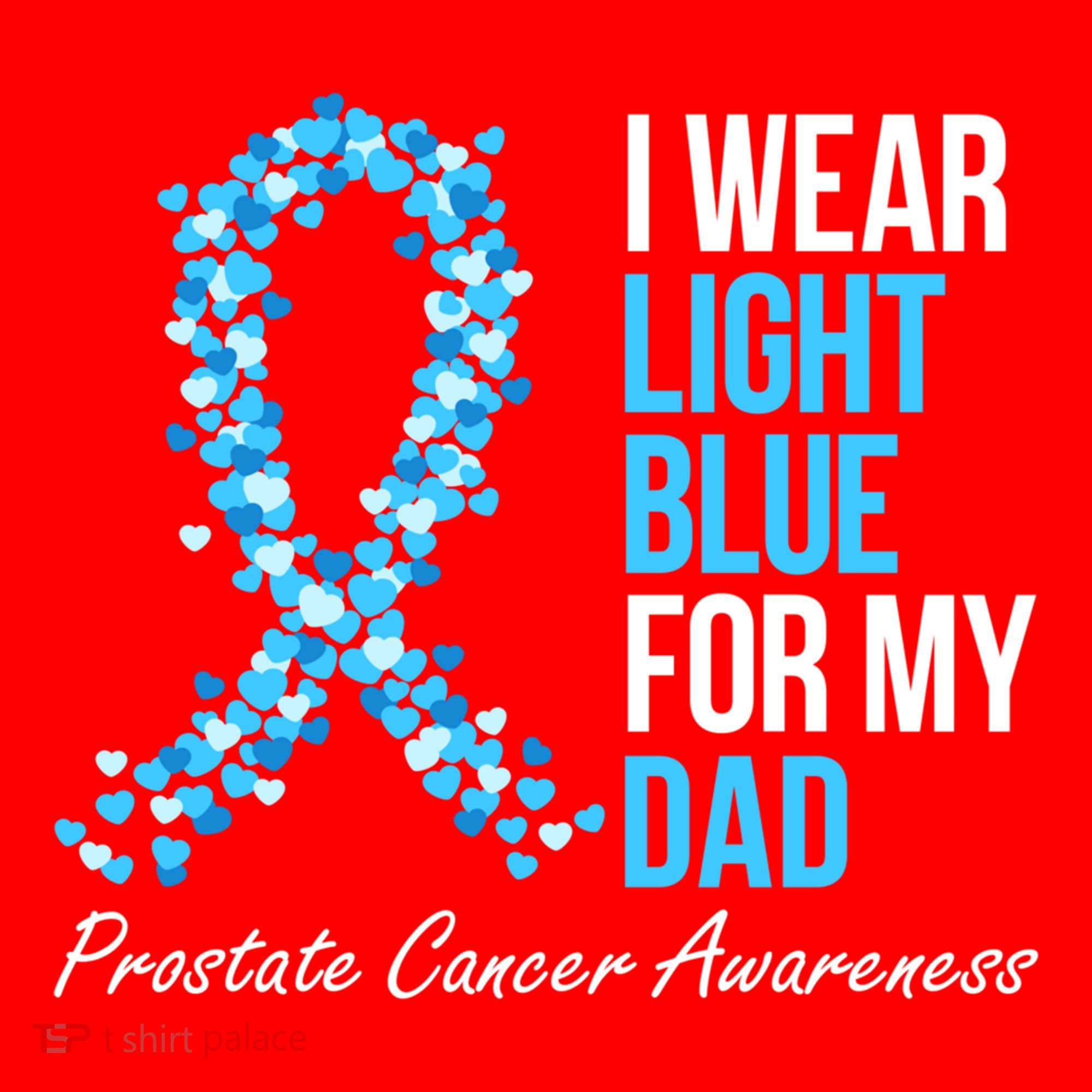 Prostate Cancer Awareness I Wear Light Blue For My Dad Cool Gift Santa Hat
