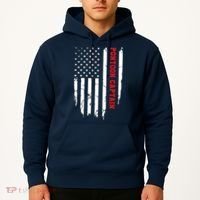 Pontoon Captain American Flag Pontooning Pontoon Boating Hoodie thumb 2