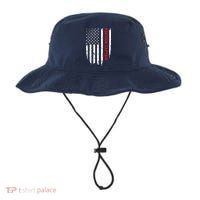 Pontoon Captain American Flag Pontooning Pontoon Boating Bucket Hat thumb 0
