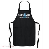 Prostate Cancer Awareness Survivor Gift Light Blue Ribbon Apron thumb 0