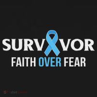 Prostate Cancer Awareness Survivor Gift Light Blue Ribbon Bucket Hat thumb 4