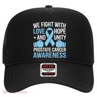 Prostate Cancer Awareness Love Hope Unity Light Blue Ribbon Hat thumb 0