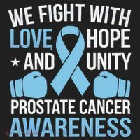Prostate Cancer Awareness Love Hope Unity Light Blue Ribbon Hat thumb 2