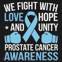 Prostate Cancer Awareness Love Hope Unity Light Blue Ribbon Kids Long Sleeve Shirt thumb 2