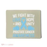 Prostate Cancer Awareness Love Hope Unity Light Blue Ribbon Mousepad thumb 0