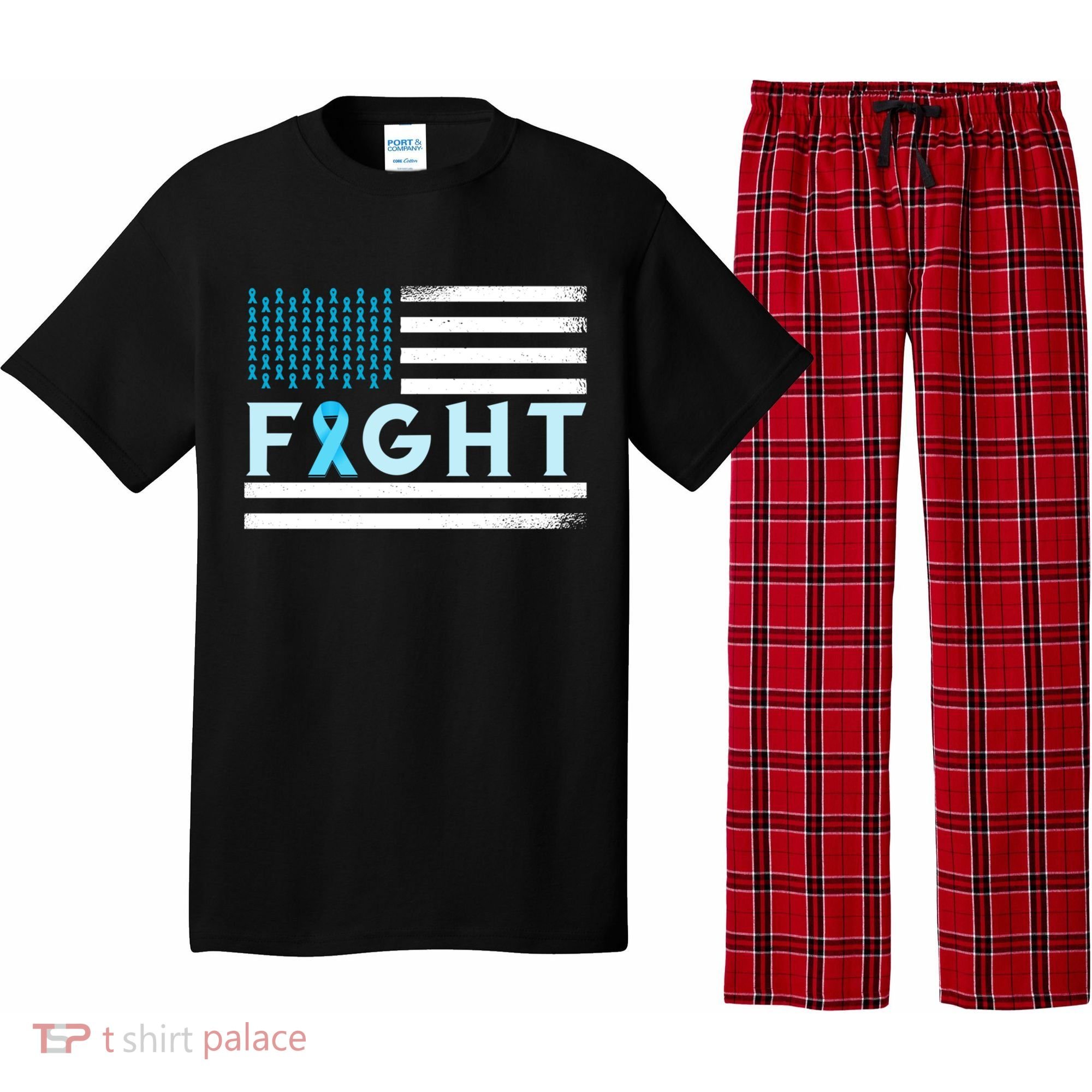 Prostate Cancer America Fight Prostate Cancer Awareness Gift Pajama Set