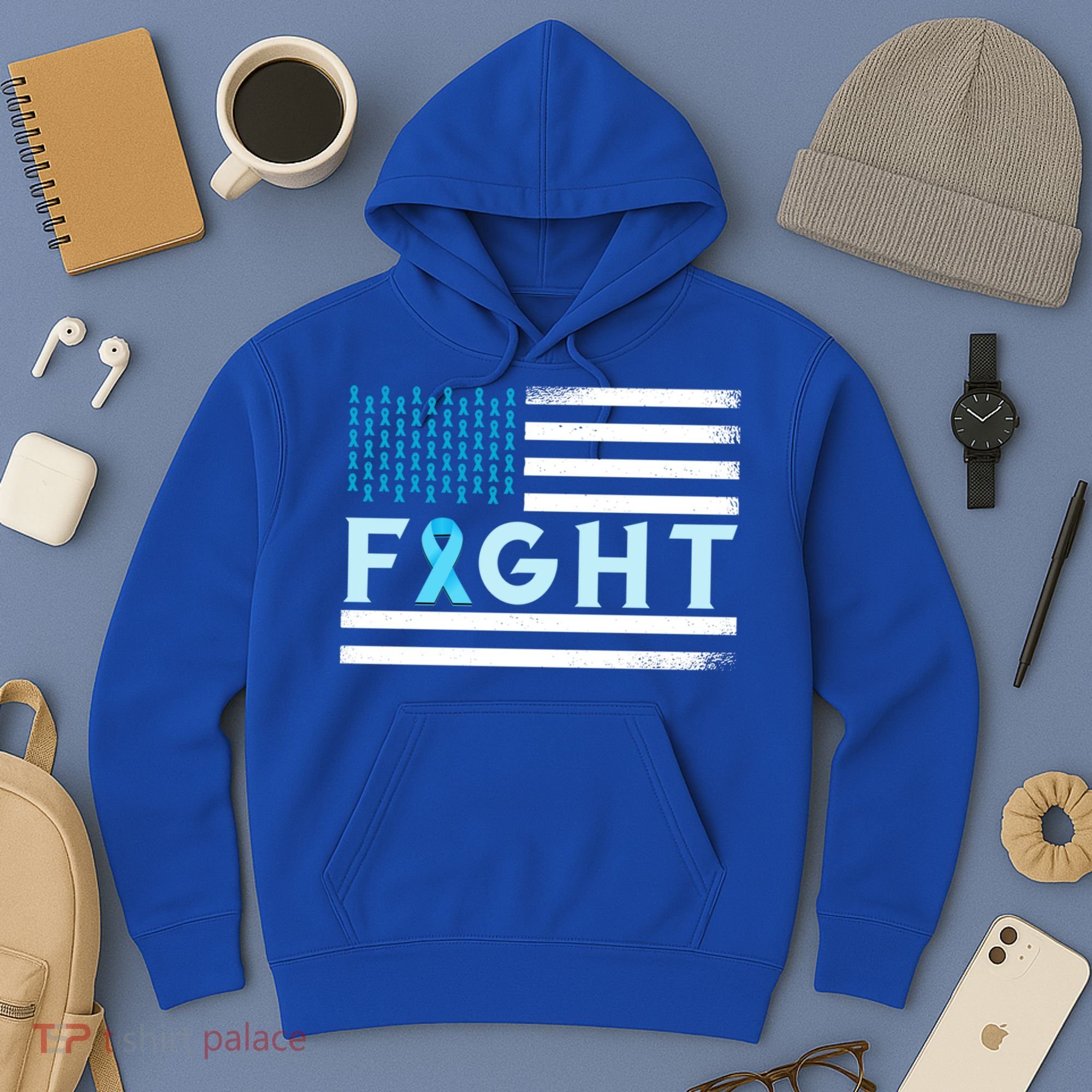 Prostate Cancer America Fight Prostate Cancer Awareness Gift Hoodie