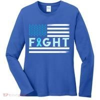 Prostate Cancer America Fight Prostate Cancer Awareness Gift Women's Long Sleeve Shirt thumb 0