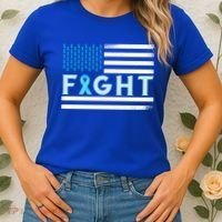 Prostate Cancer America Fight Prostate Cancer Awareness Gift Women's T-Shirt thumb 2