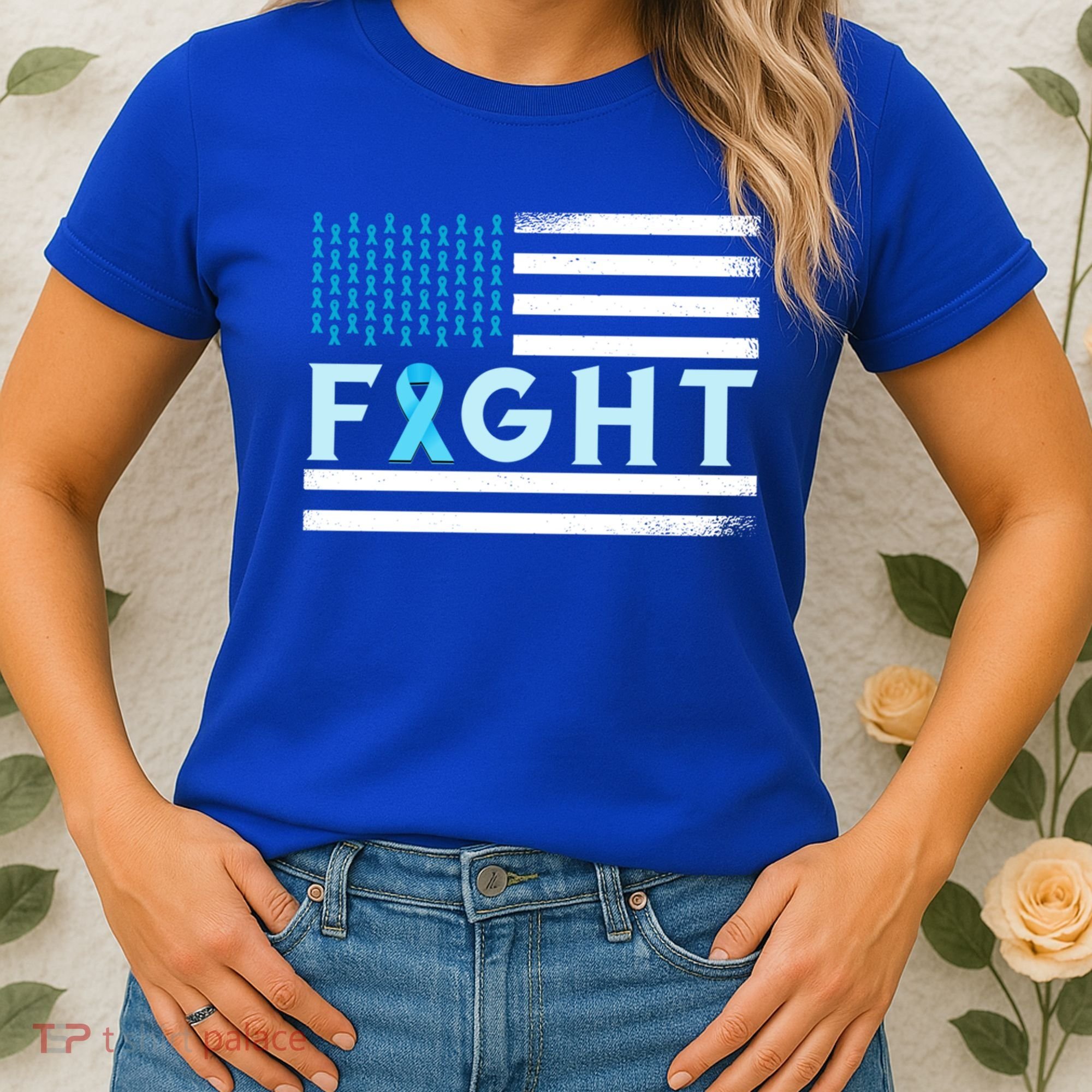 Prostate Cancer America Fight Prostate Cancer Awareness Gift Women's T-Shirt