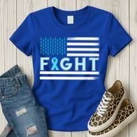 Prostate Cancer America Fight Prostate Cancer Awareness Gift Women's T-Shirt thumb 3