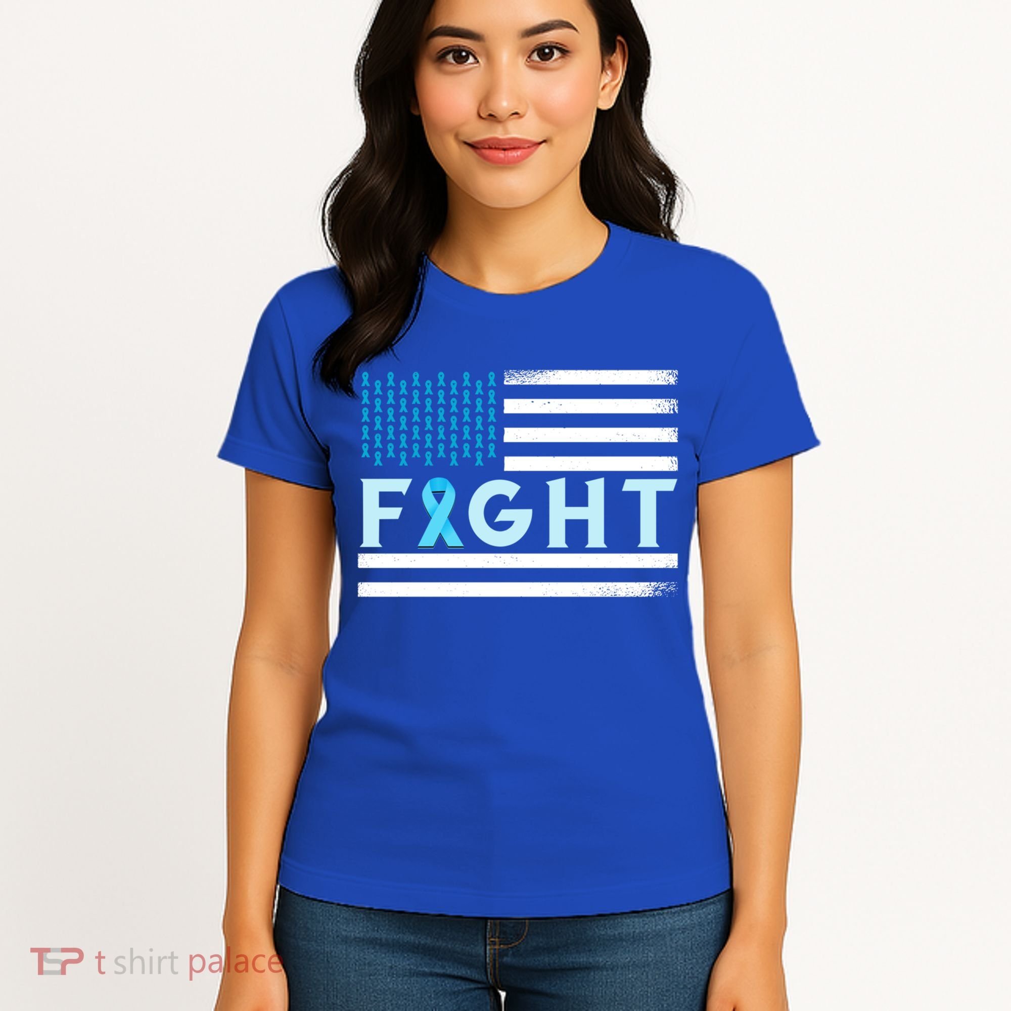 Prostate Cancer America Fight Prostate Cancer Awareness Gift Women's T-Shirt