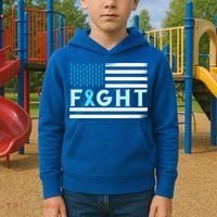 Prostate Cancer America Fight Prostate Cancer Awareness Gift Kids Hoodie thumb 2