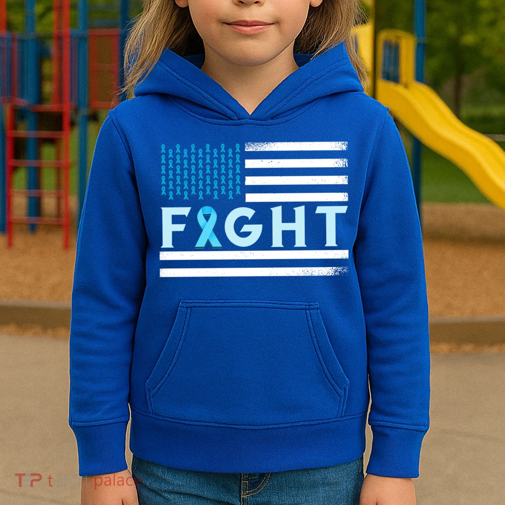 Prostate Cancer America Fight Prostate Cancer Awareness Gift Kids Hoodie