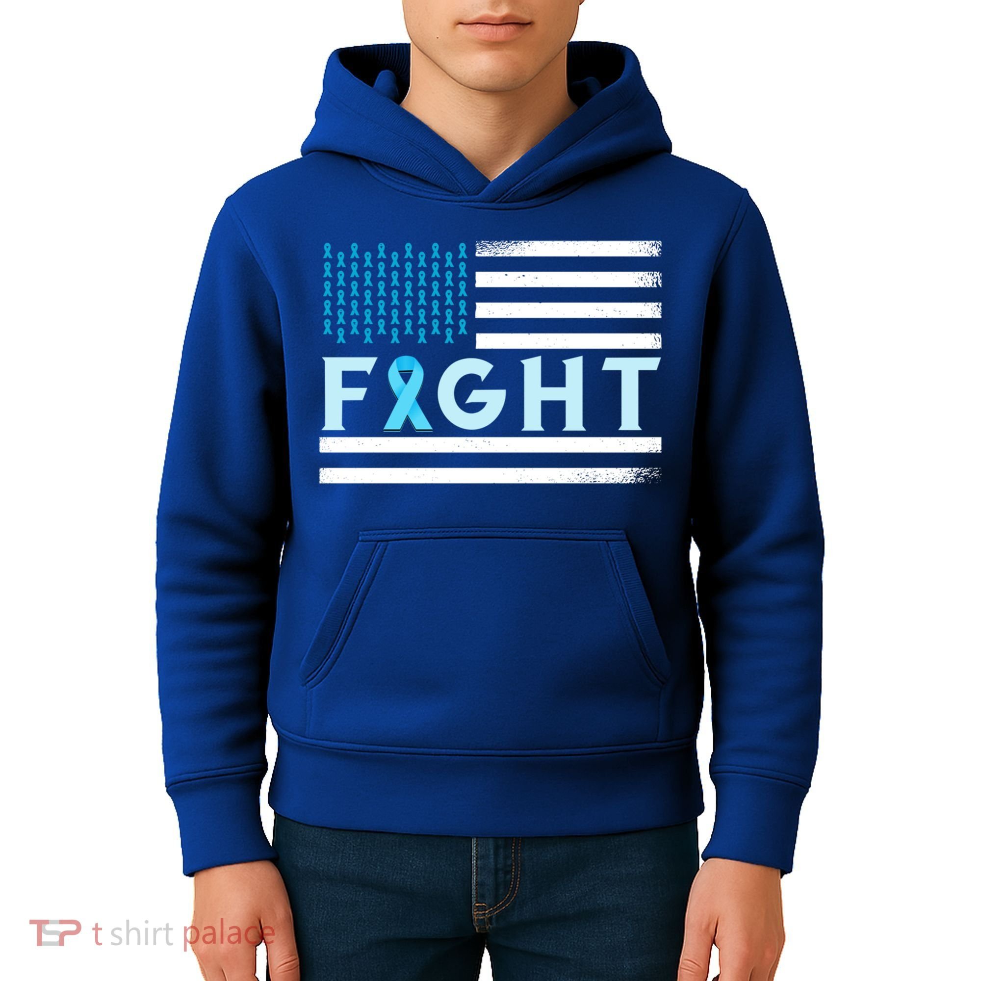 Prostate Cancer America Fight Prostate Cancer Awareness Gift Kids Hoodie