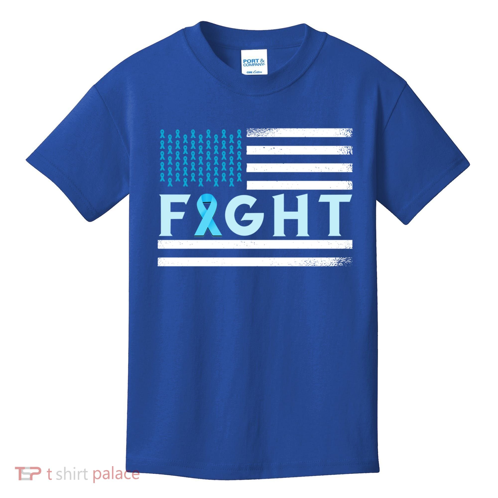 Prostate Cancer America Fight Prostate Cancer Awareness Gift Kids T-Shirt