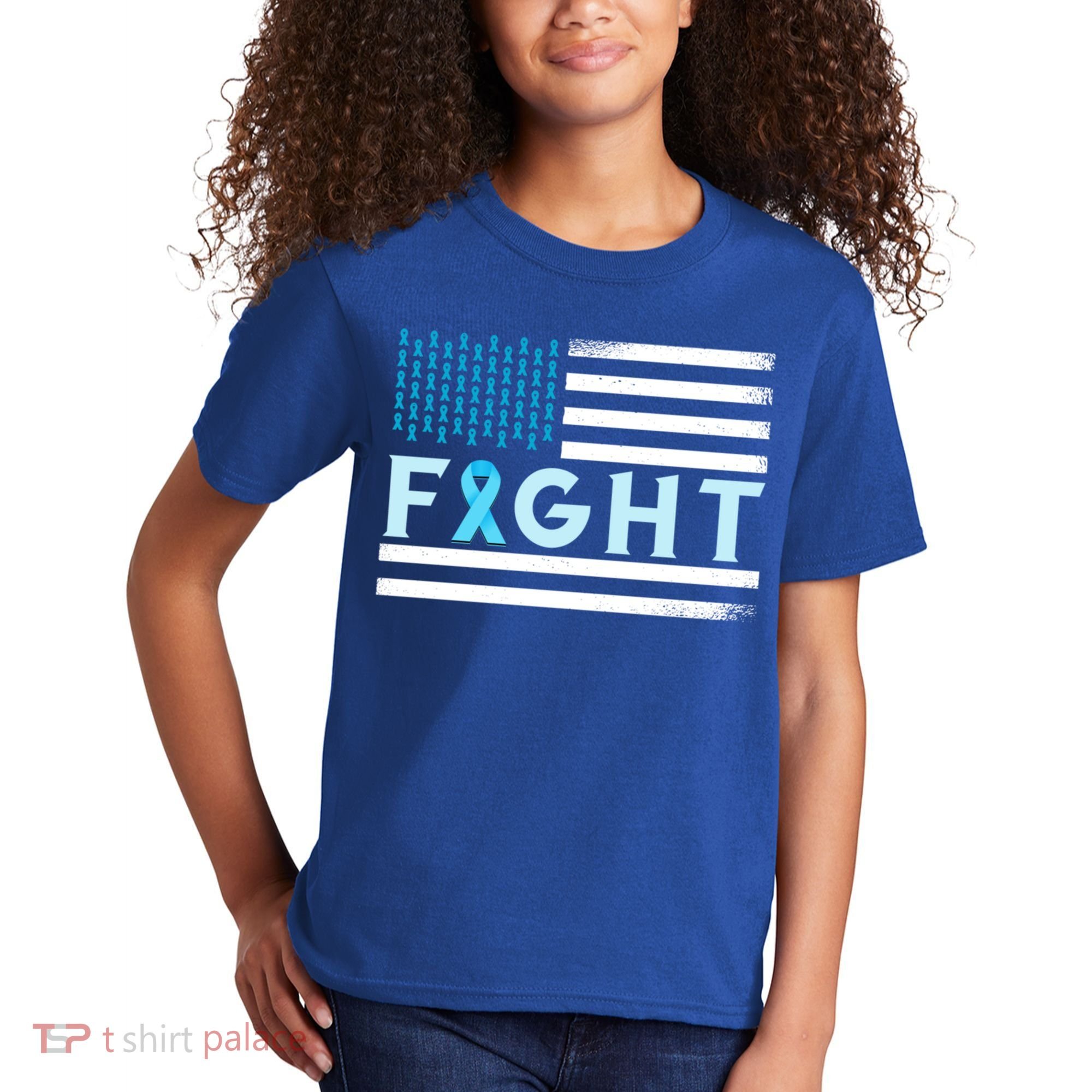 Prostate Cancer America Fight Prostate Cancer Awareness Gift Kids T-Shirt