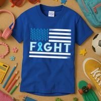 Prostate Cancer America Fight Prostate Cancer Awareness Gift Kids T-Shirt thumb 3