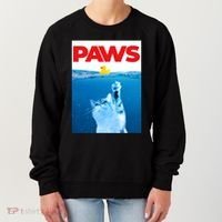 PAWS Cat And Yellow Rubber Duck Cute Kitten Funny Cat Parody Women's Sweatshirt thumb 0