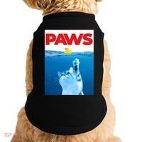 PAWS Cat And Yellow Rubber Duck Cute Kitten Funny Cat Parody Doggie Tank thumb 0